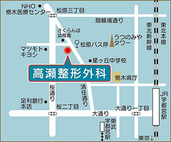 高瀬整形外科 地図